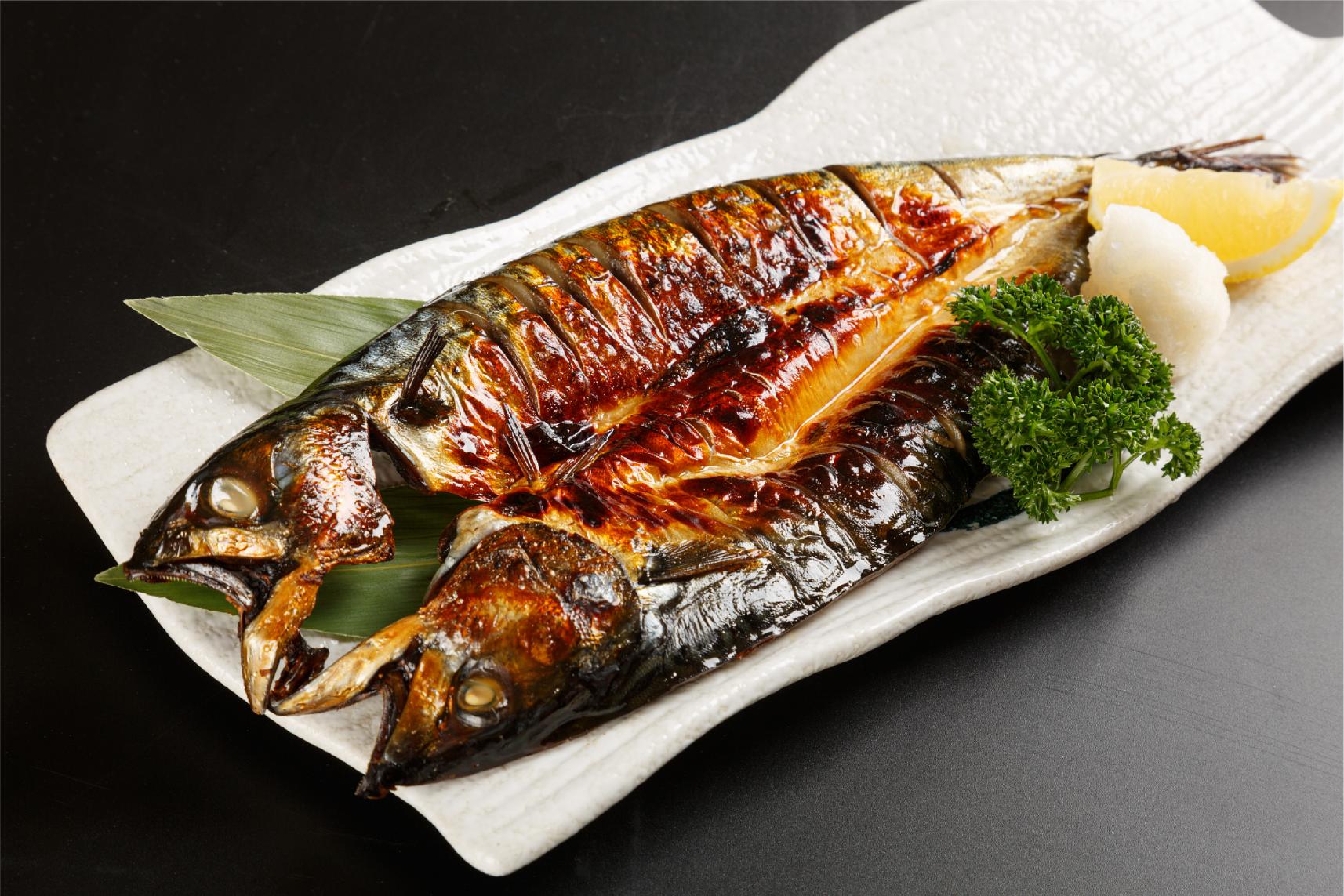 Grilled Mackerel with Teriyaki Sauce