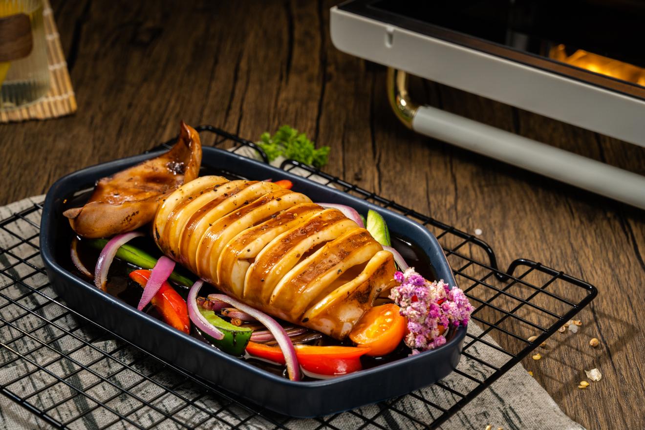 Teriyaki Grilled Squid