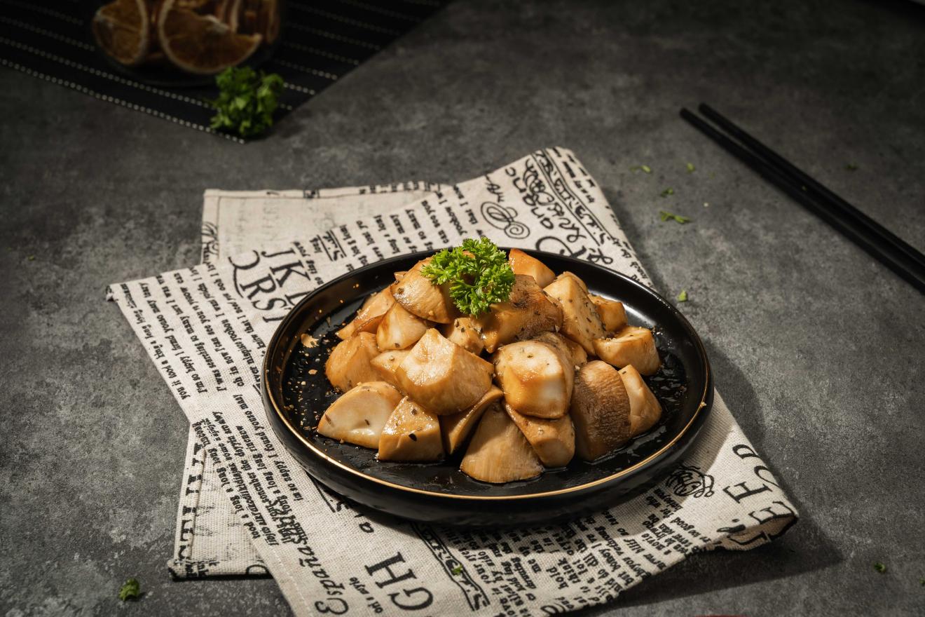 Roasted King Oyster Mushrooms