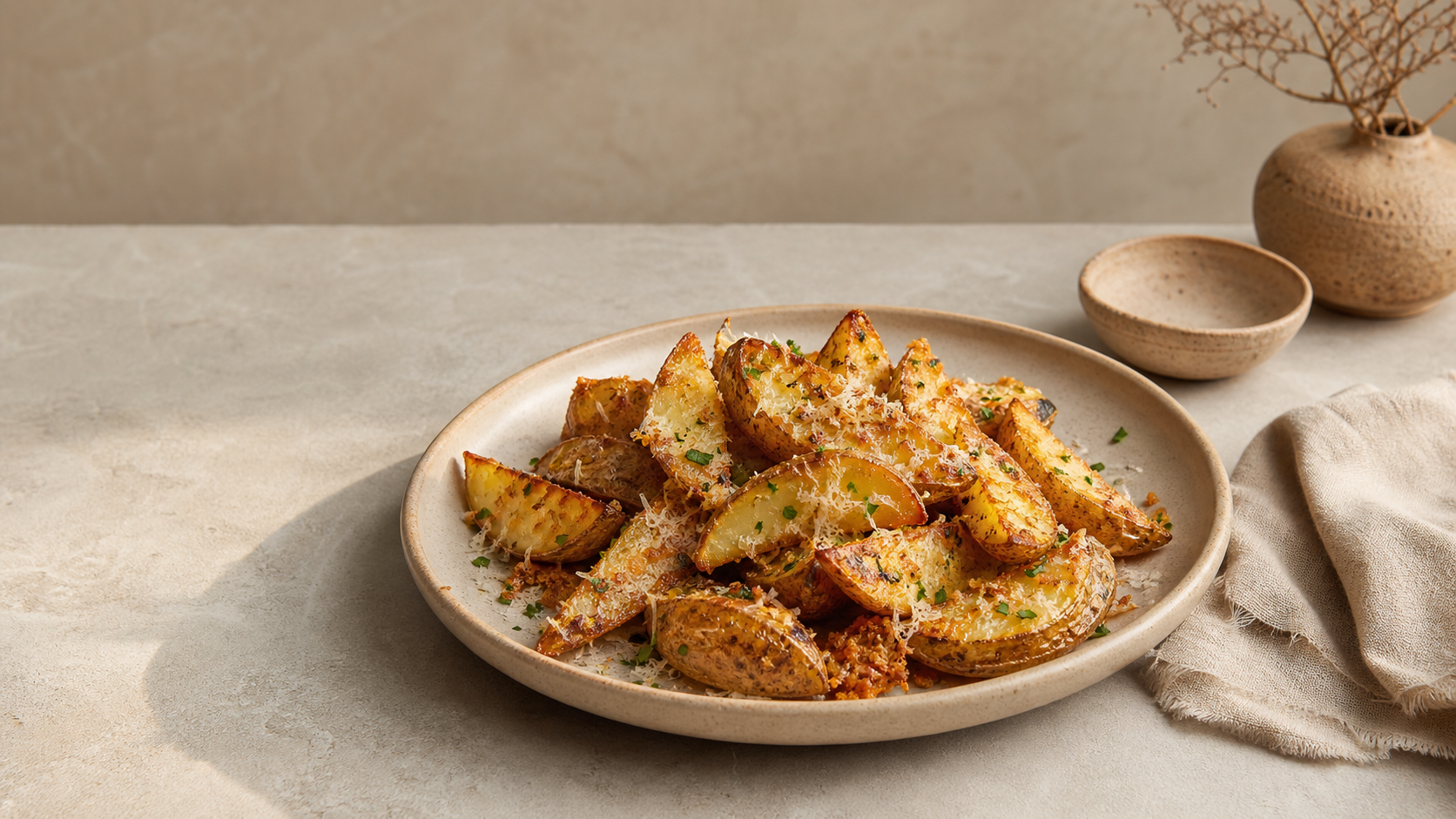 Black Pepper Olive Oil Roasted Potatoes