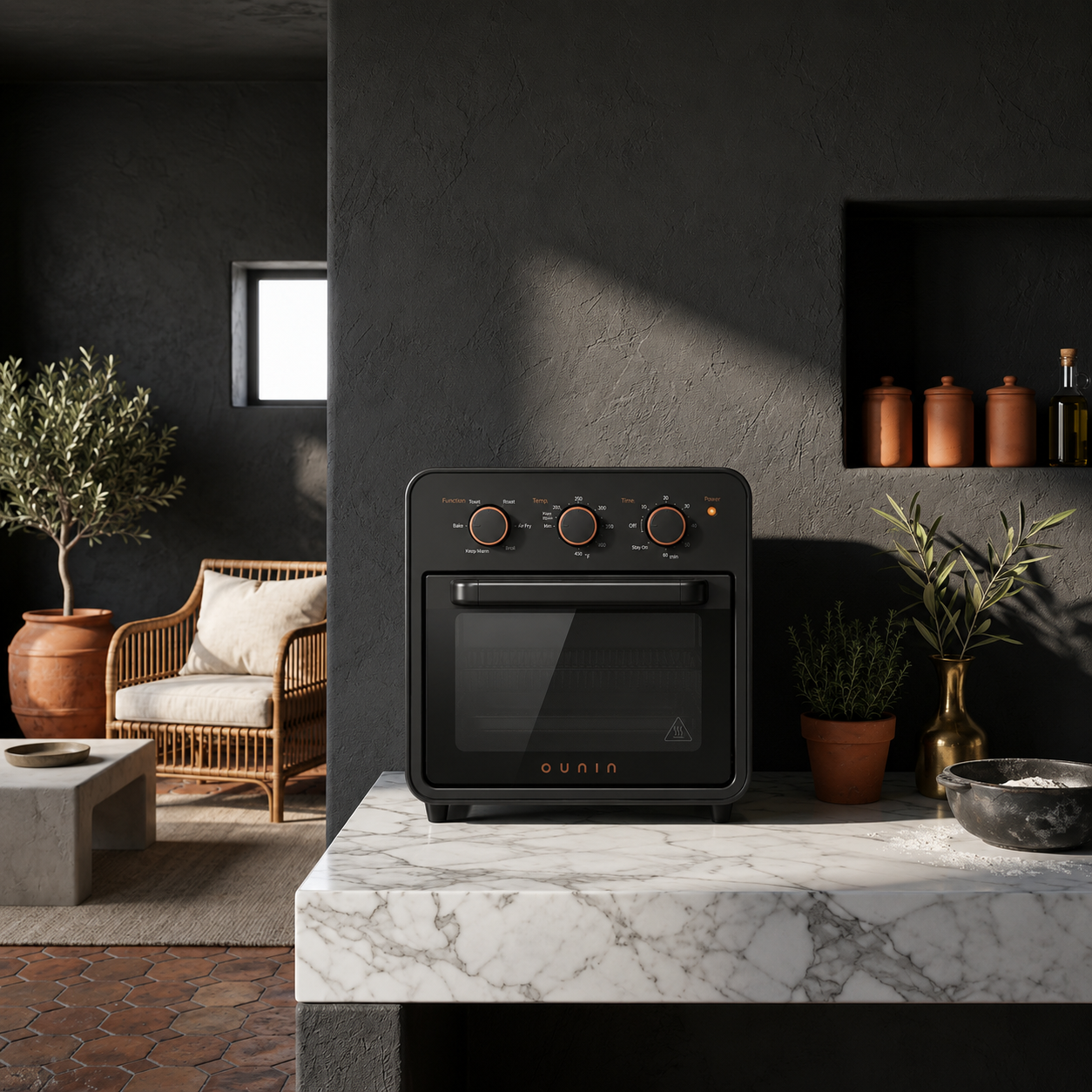 The 12L Air Fryer Oven at home on a kitchen counter